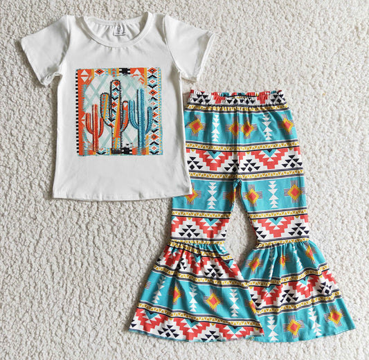 Girls Bellbottom & T-Shirt Set